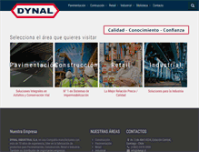 Tablet Screenshot of dynal.cl